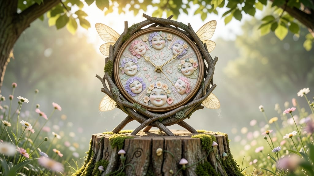 Fairy Clock Stump