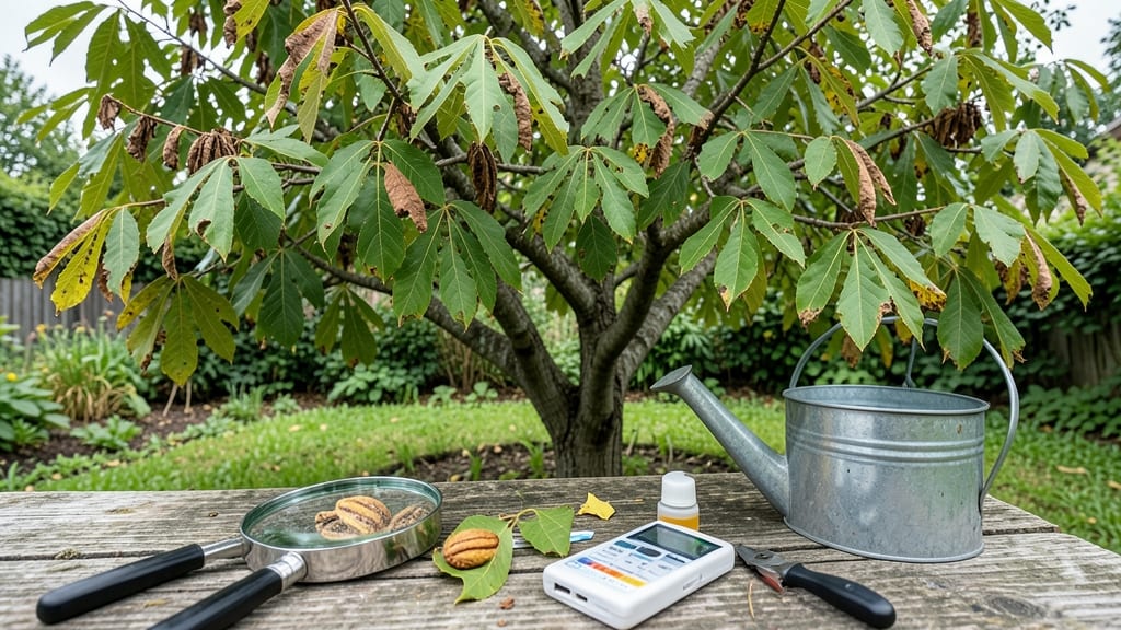 Pecan Tree Leaves Turning Brown: Quick Fixes for Fungal Blight