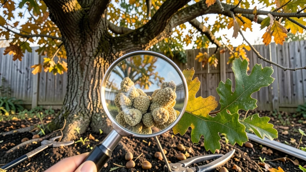 Growth on Oak Tree Leaves: Fungal Blight or Healthy Foliage? Quick ID Guide