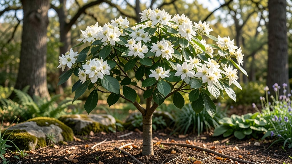 Tree Red Berries White Flowers: Elegant Shrub for Year-Round Garden Drama