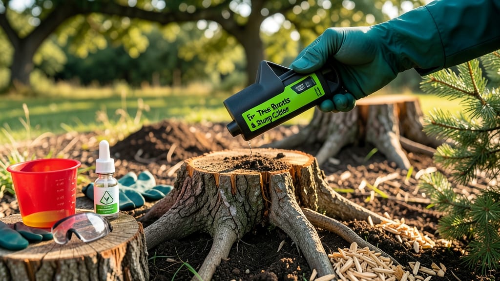 Chemical Herbicide for Tree Roots: Targeted Root Zone Elimination