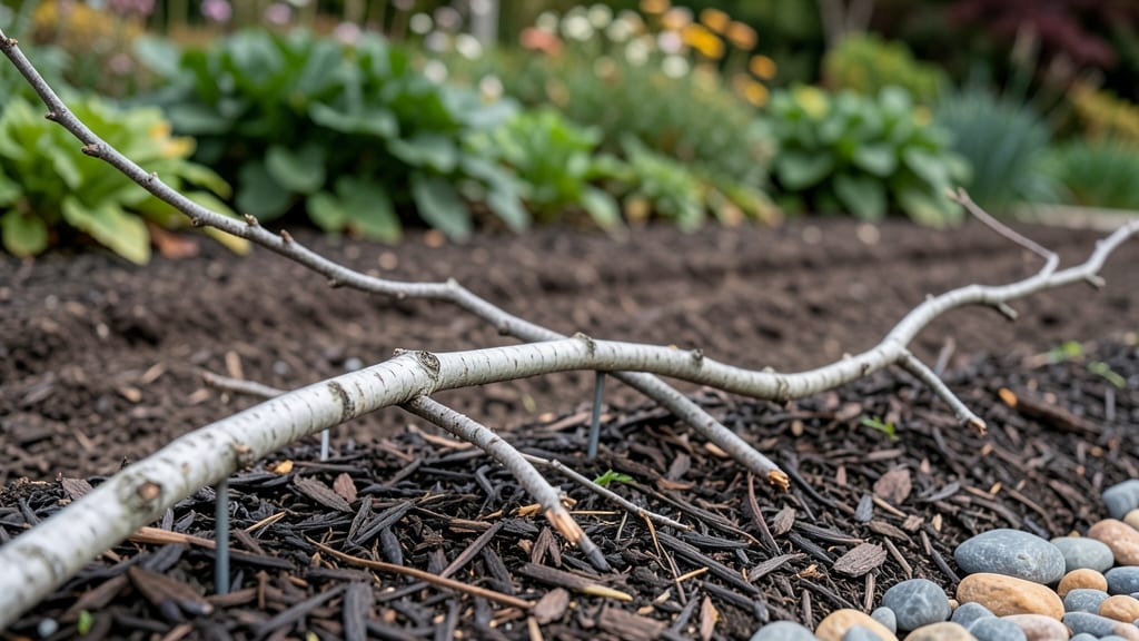 Tree Branch Garden Edging: Rustic Border That Blends With Nature