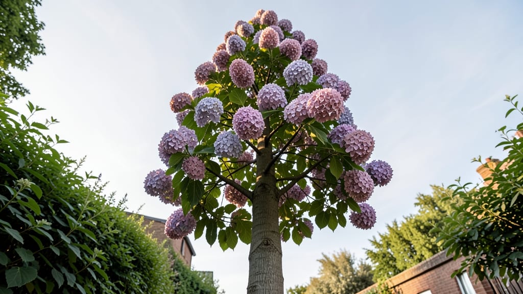 PeeGee Hydrangea Tree for Vertical Interest