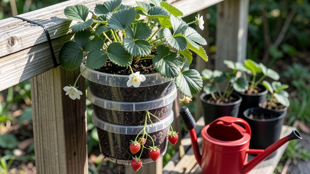 Dollar Tree Strawberry Tower: Vertical Harvesting for Small-Space Abundance