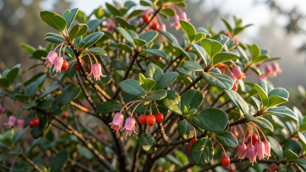 Coralberry Shrub with Heart Leaves