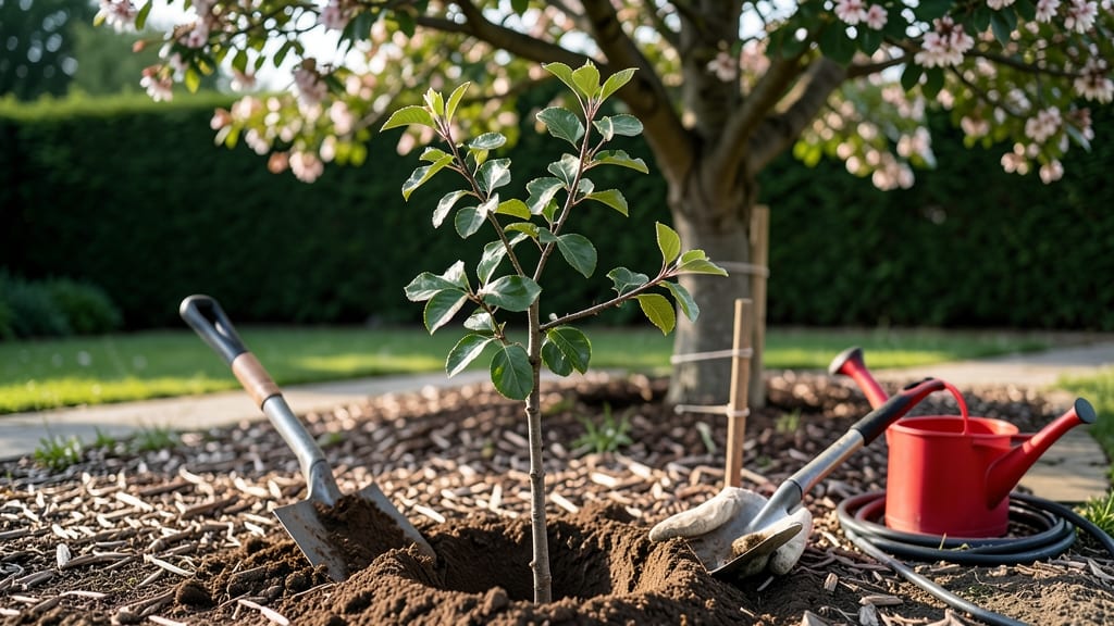 Crab Apple Tree Planting: Layered Soil Prep for Strong Root Establishment