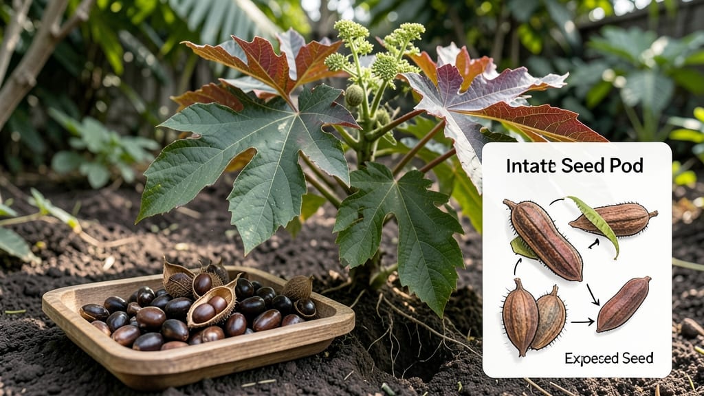 Castor Oil Tree Seeds: Soak-and-Sprout Method for 95% Germination