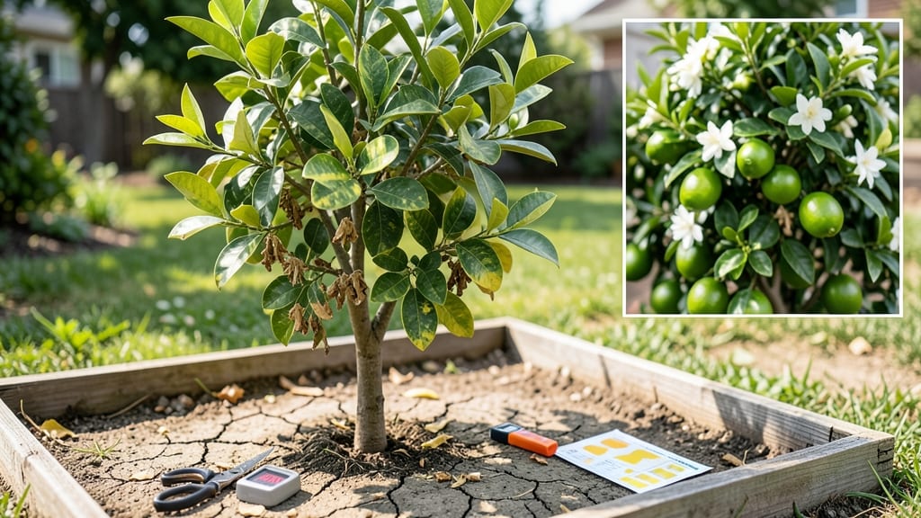 Lime Tree Not Fruiting: Overcrowded Canopy Trimming for Blooms