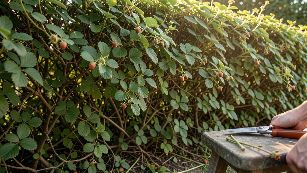Summer Trimming for Bushier Strawberry Hedges