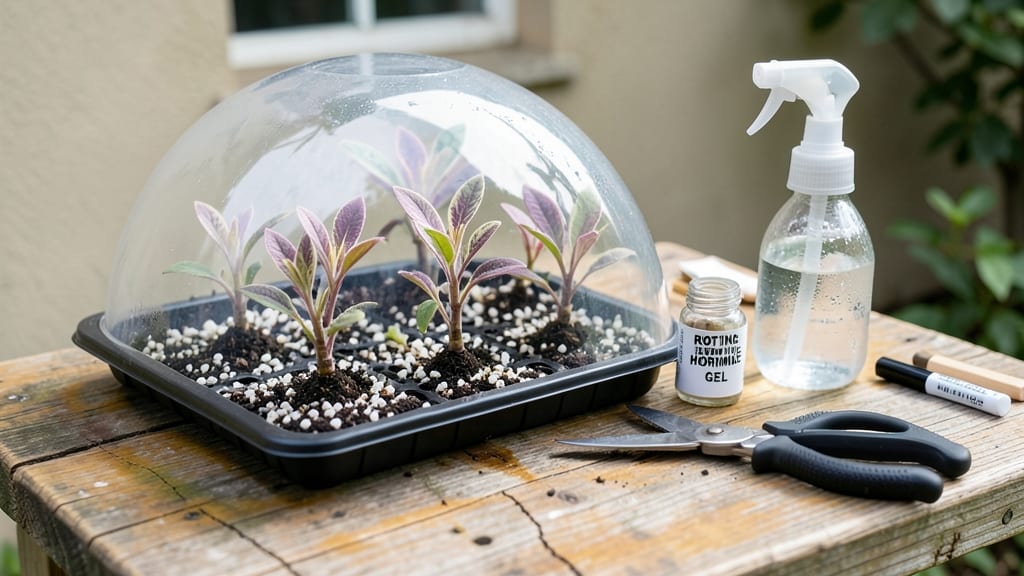 Smoke Tree Cuttings: Cold-Hardened Roots in 6 Weeks