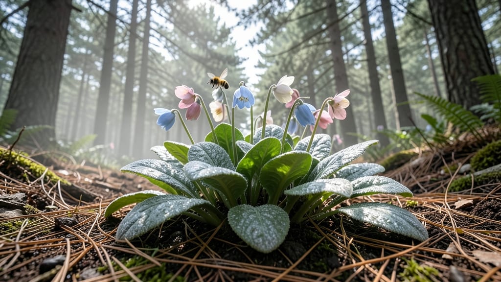 Lungwort Pulmonaria Flowering