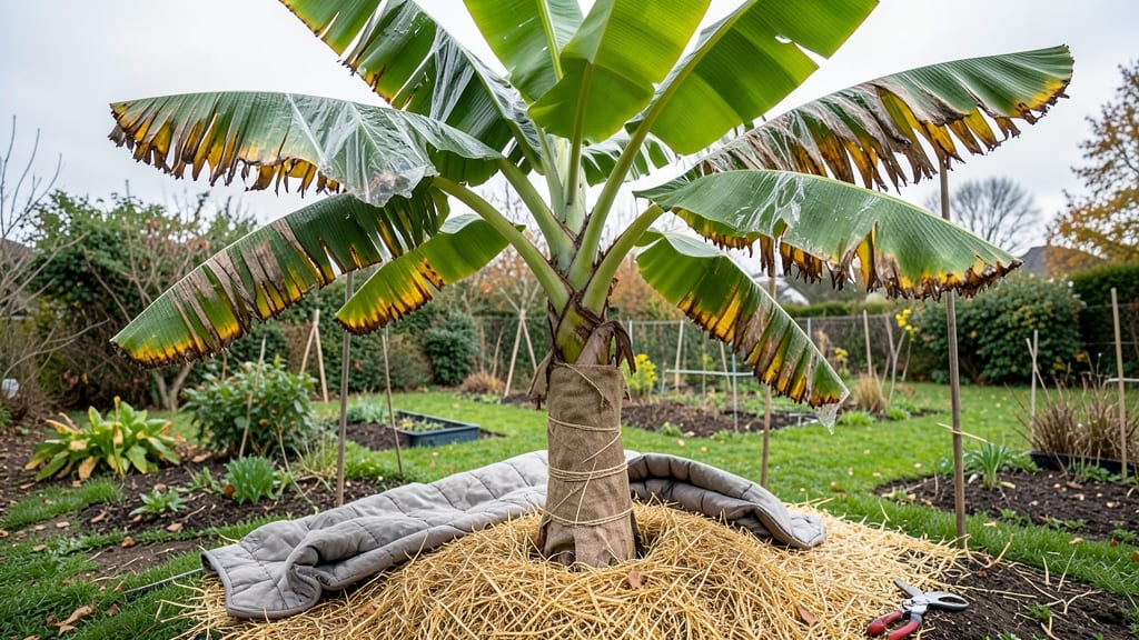 Banana Tree Winter Protection: Layered Insulation for Freeze-Prone Climates