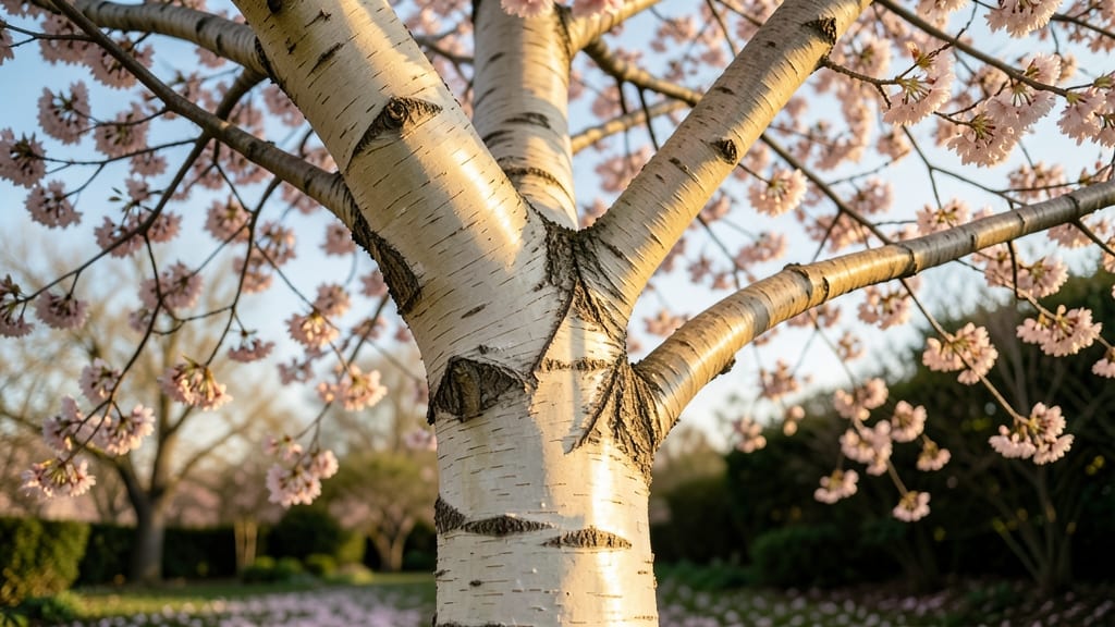 White Bark Cherry Tree