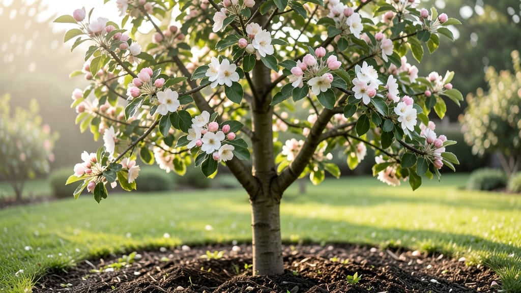 Gala Apple Tree Blossom: Fragrant Spring Canopy in Compact Form