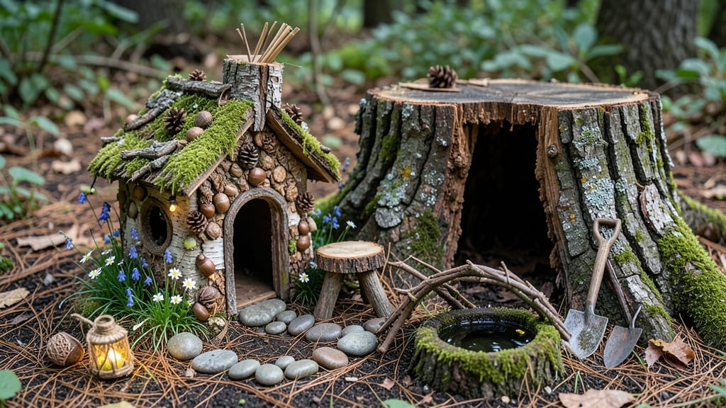 Fairy House Out Of Tree Stump: Creative Designs Using Natural Hollows and Carved Features