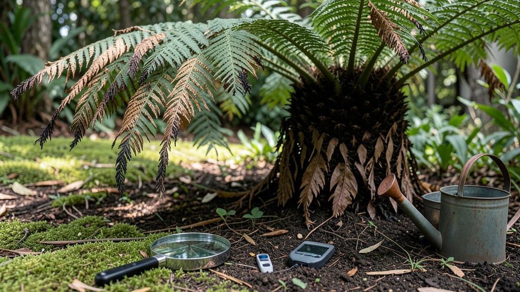 Brown Tips on Tasmanian Tree Fern: Fungal Blight Fix in 3 Simple Steps