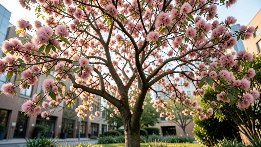 Pink Smoke Tree for Seasonal Interest