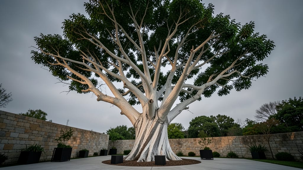Ghost Tree with Ethereal Appearance