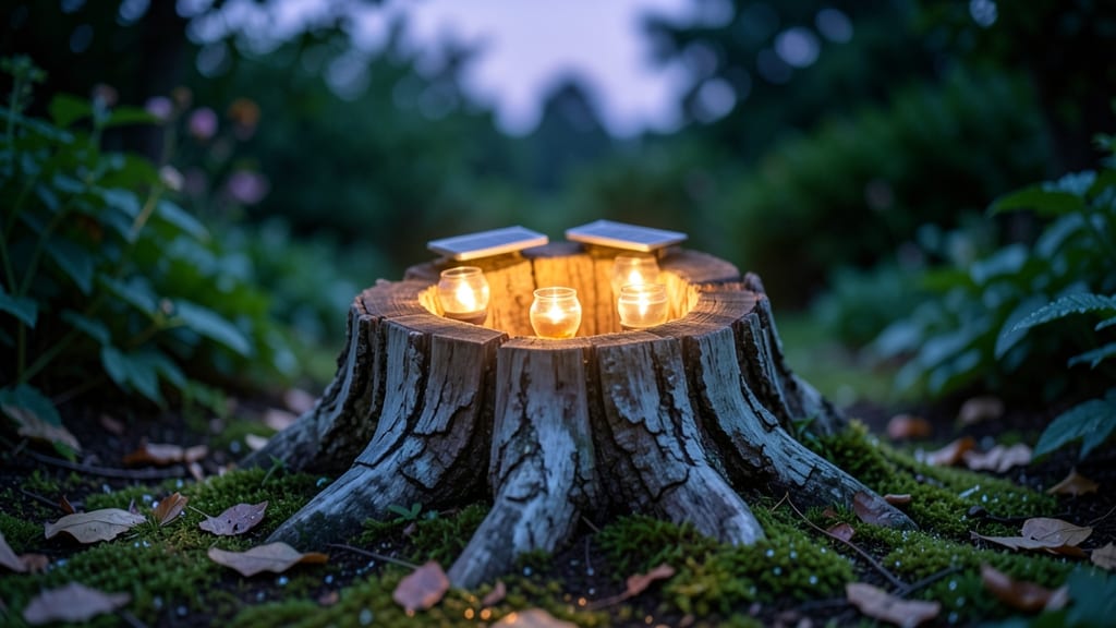 Glowing Fairy Lantern Stump